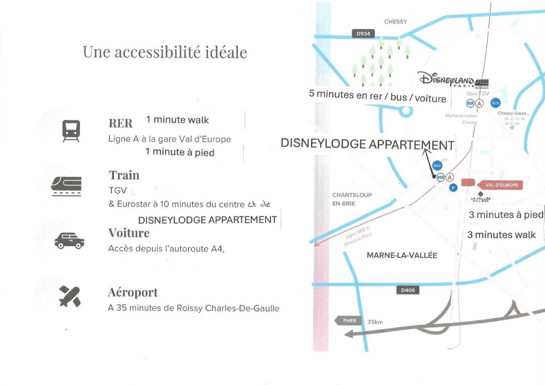 Disney 3 Mn, 14 People , 4 Bedrooms, 2 Parkings Prives Шеси Екстериор снимка